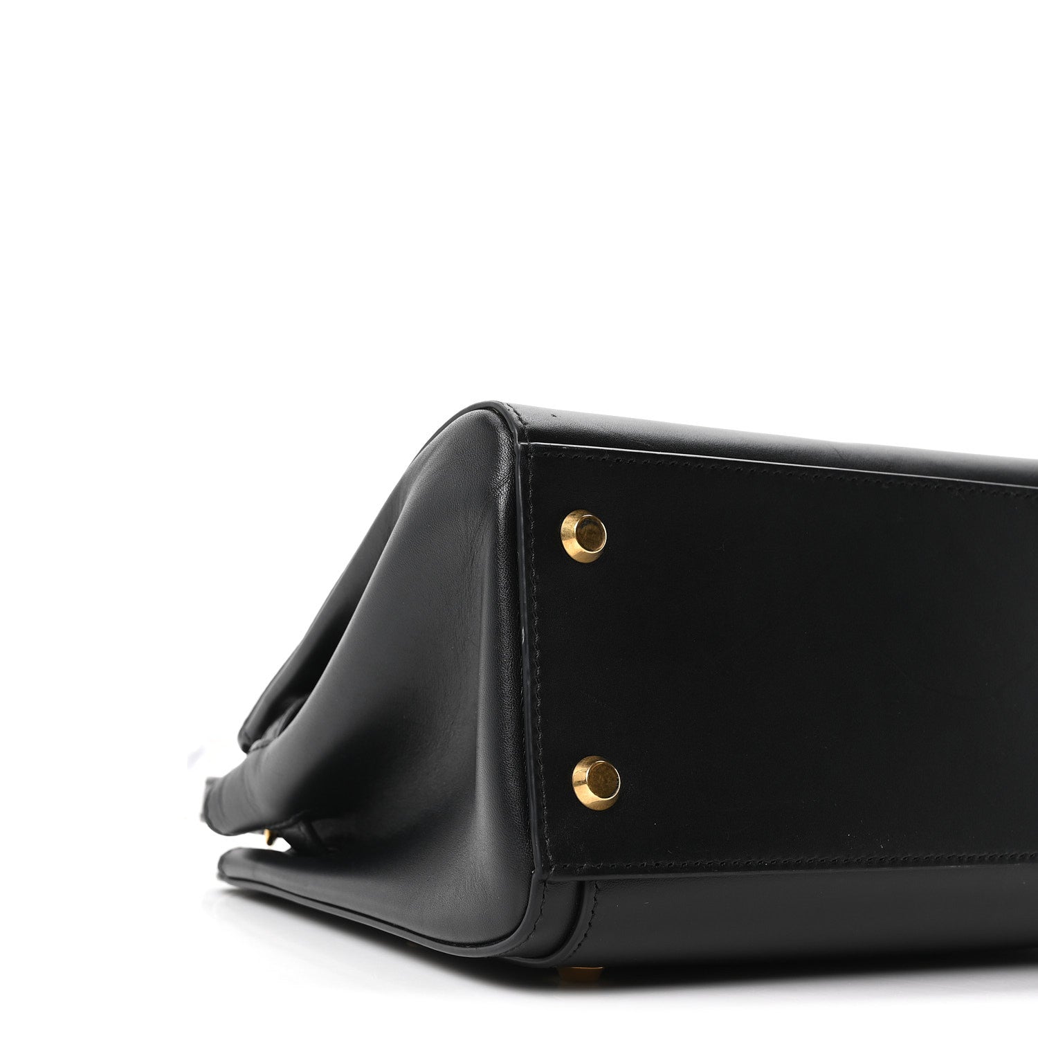 Balenciaga Shiny Box Calfskin Small Money Tote Black 7 of 8