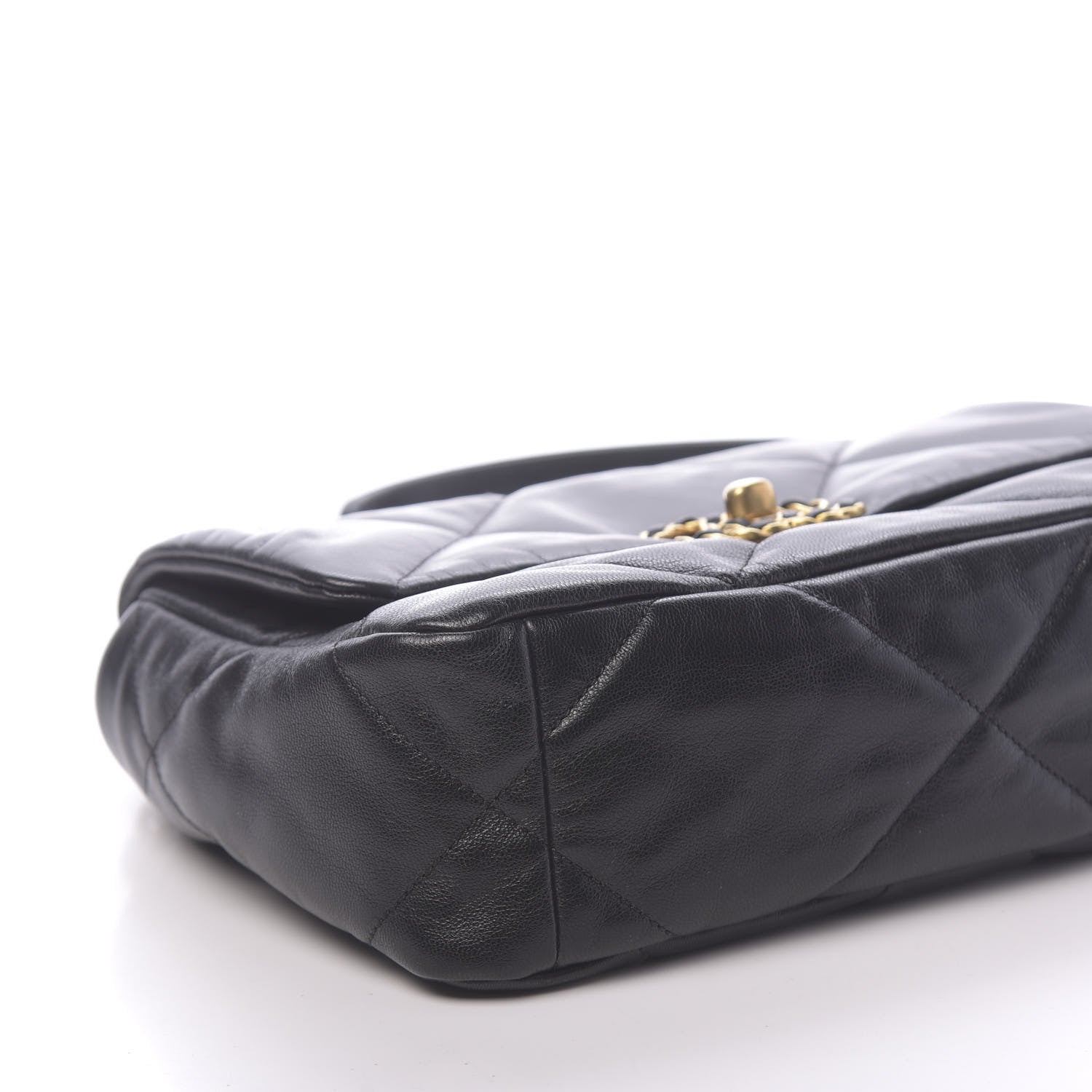 Chanel Lambskin Quilted Medium 19 Flap Black 8 of 11