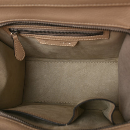 Celine Drummed Calfskin Micro Luggage Dune 5 of 8