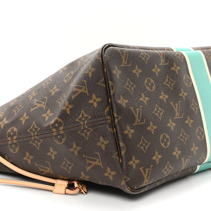 Louis Vuitton Monogram My LV Heritage Neverfull Turquoise White 9 of 11