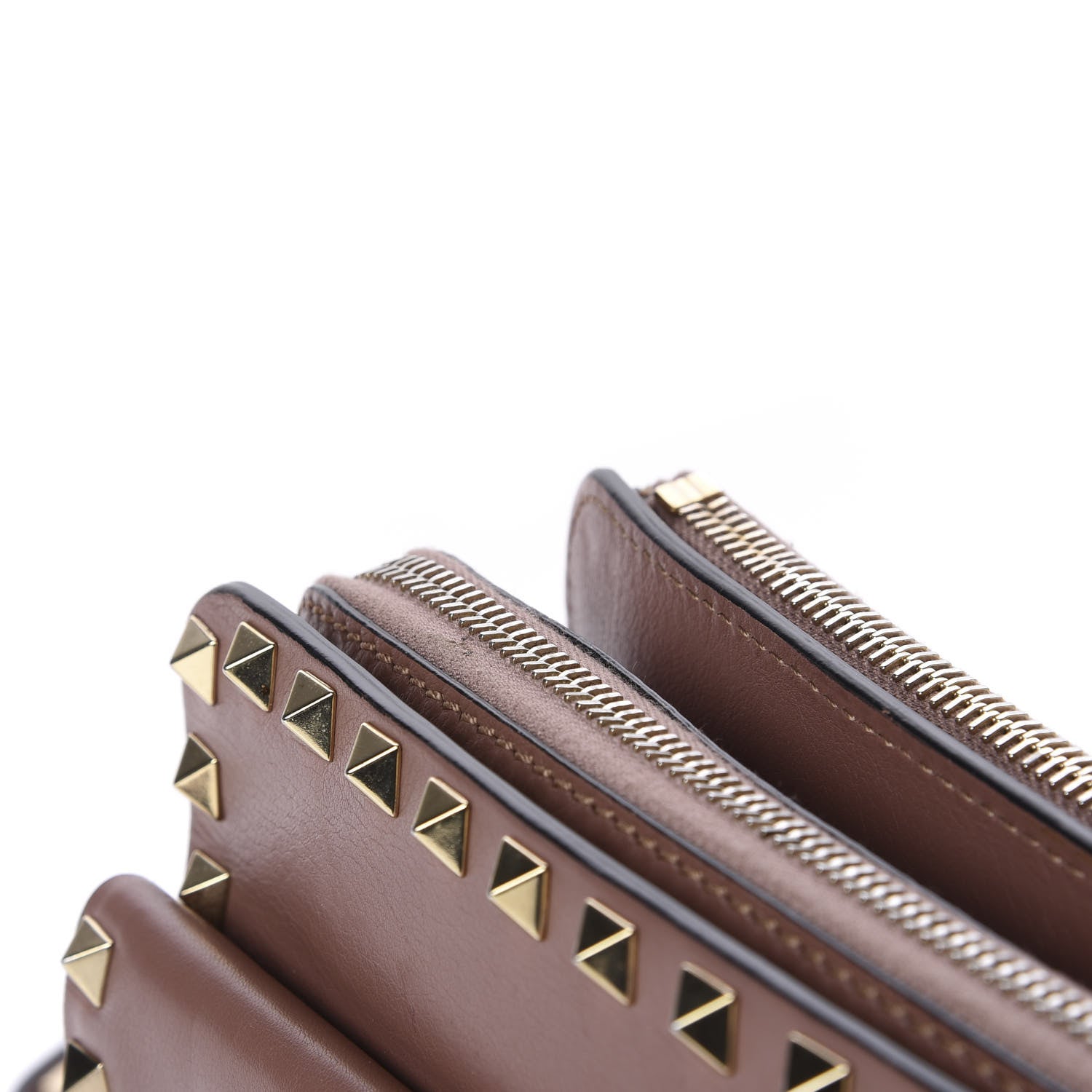Valentino Garavani Vitello Rockstud Crossbody Bag Brown 10 of 11