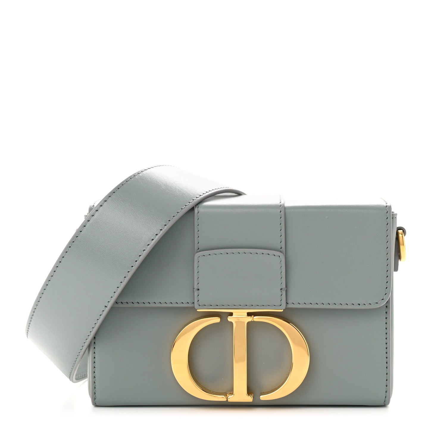 Box Calfskin 30 Montaigne Box Bag Gray