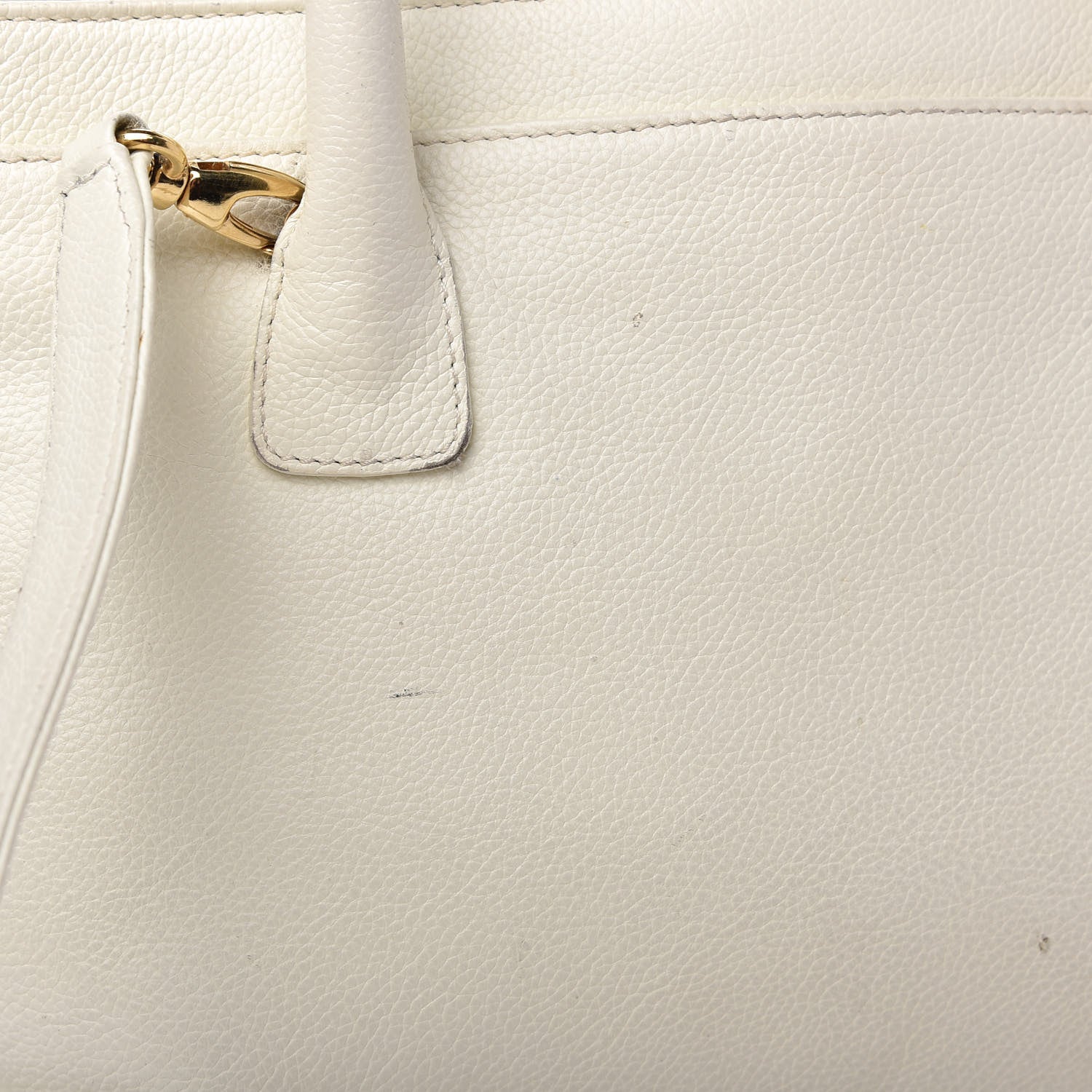 Chanel Caviar Cerf Executive Shopper Tote White 13 of 20