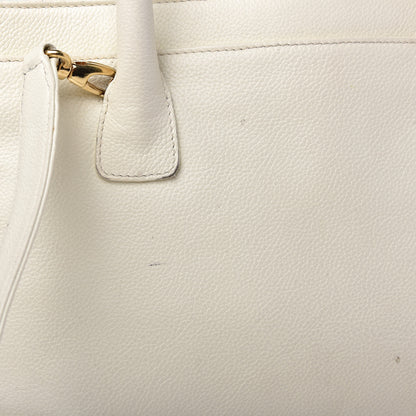 Chanel Caviar Cerf Executive Shopper Tote White 13 of 20