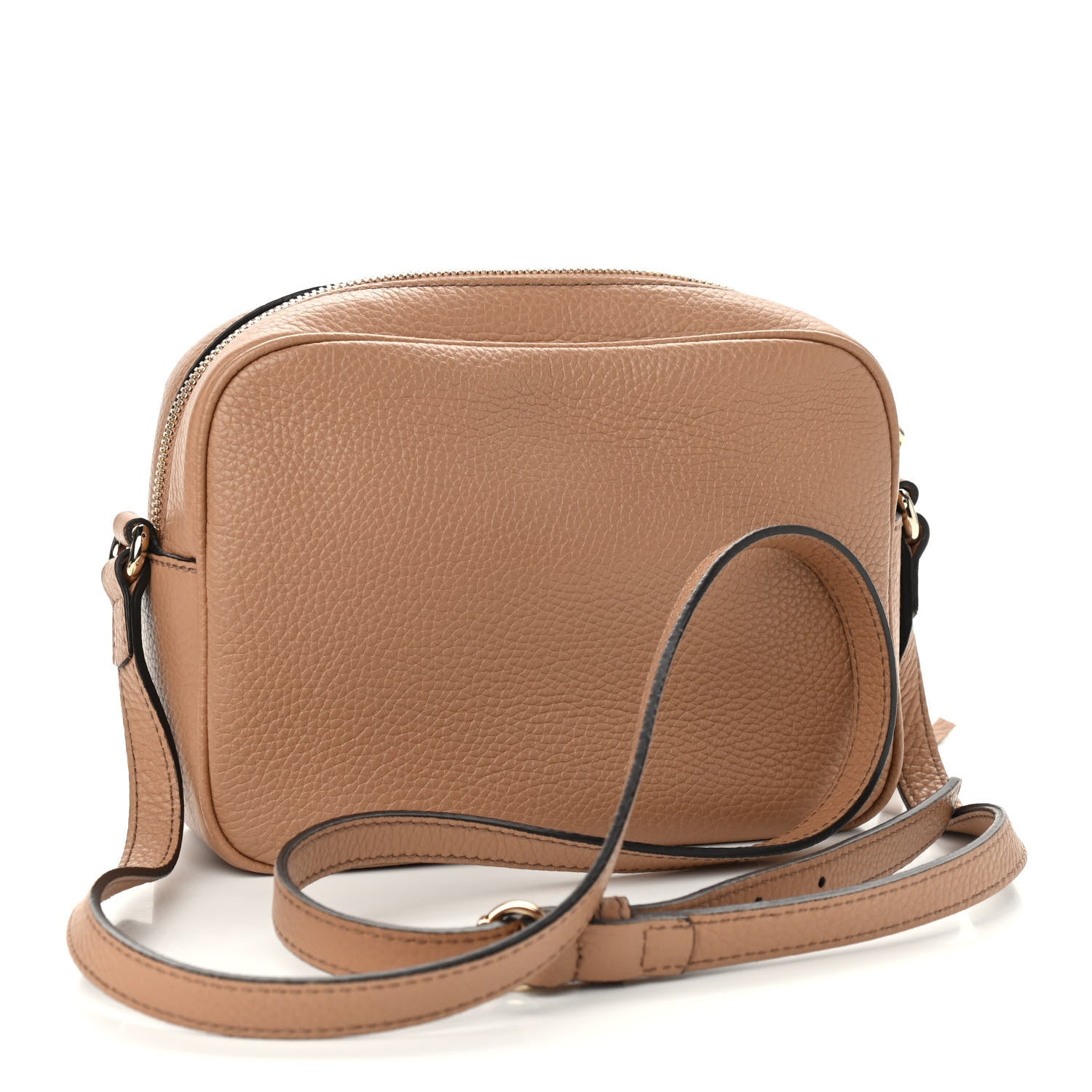 Gucci Pebbled Calfskin Small Soho Disco Bag Camelia 3 of 10