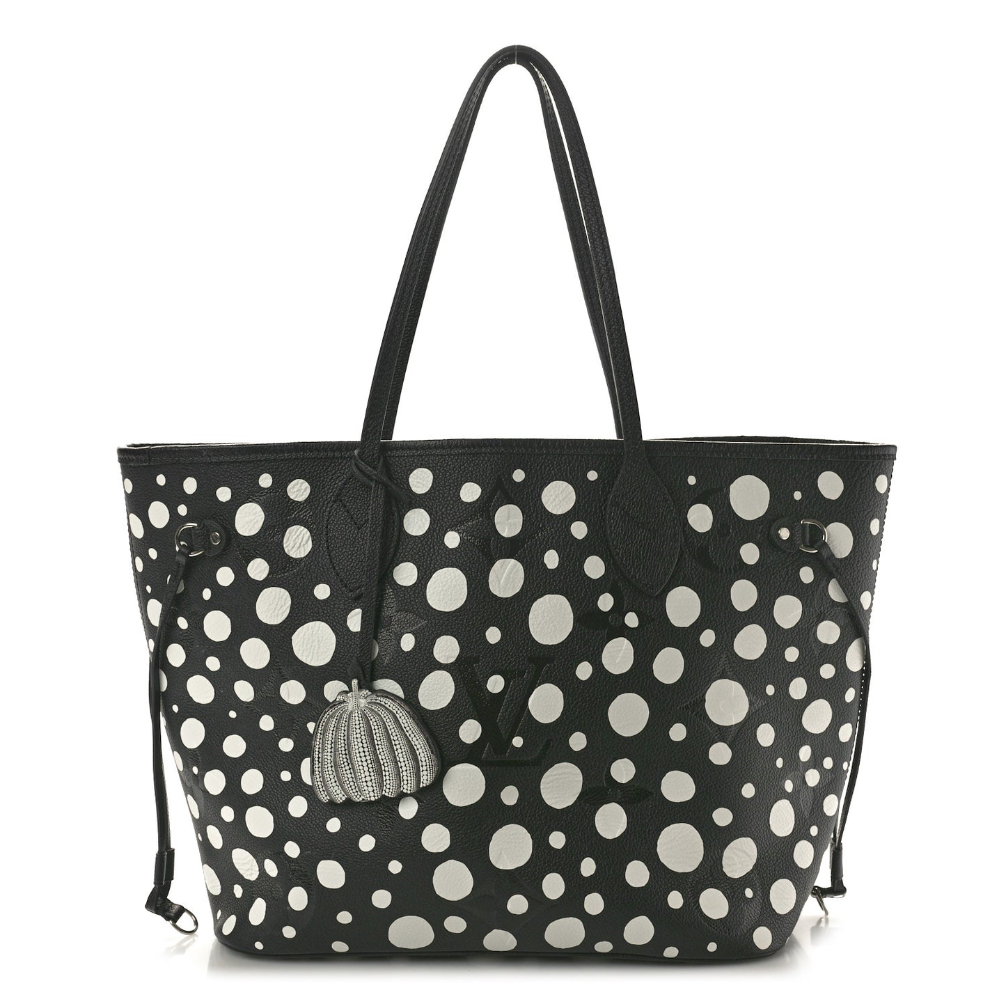 LV X YK Empreinte Neverfull MM Black White