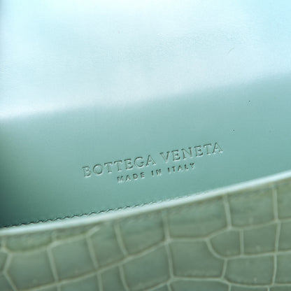 Bottega Veneta Crocodile Piano Crisscross Clutch 10 of 12