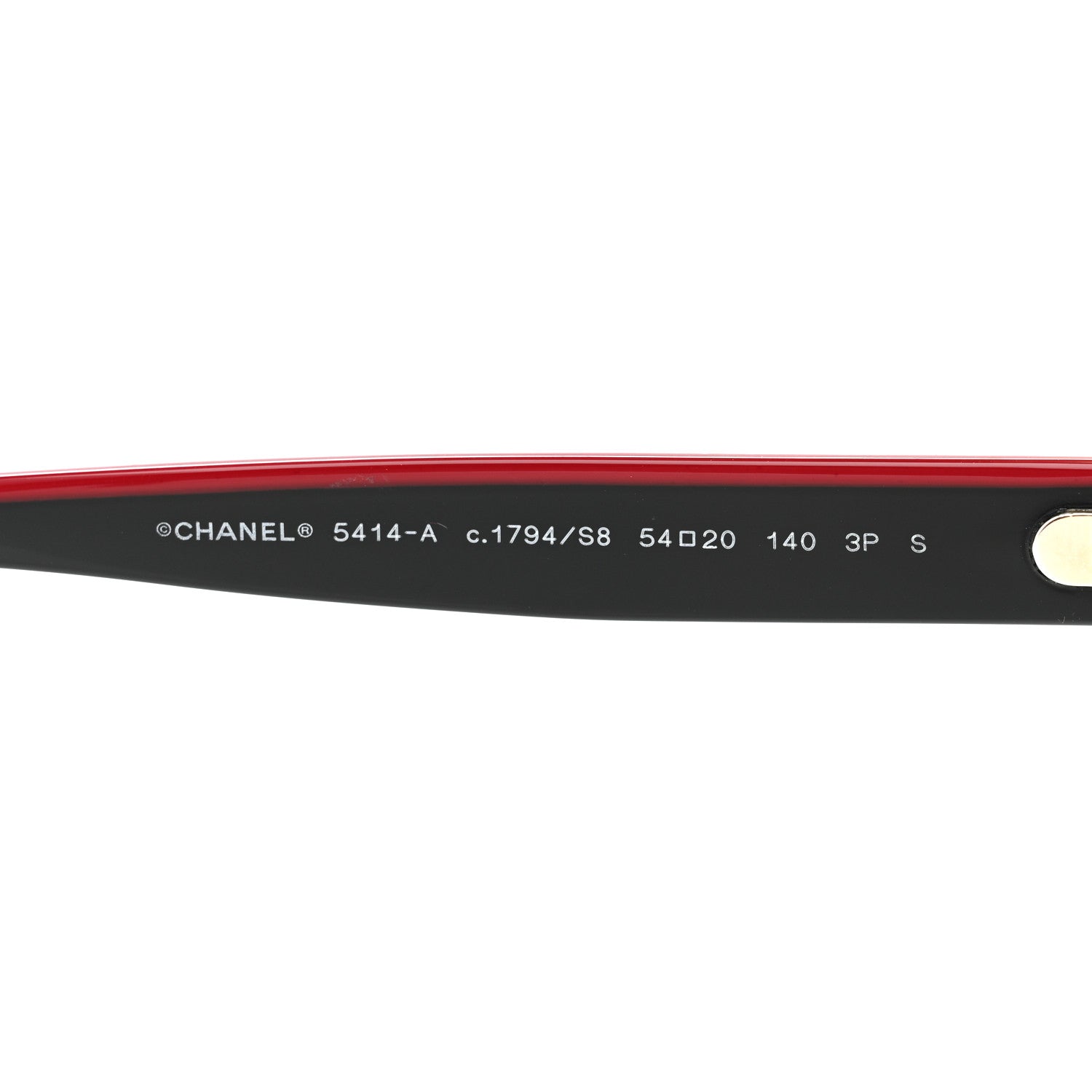 Chanel Acetate CC Butterfly Sunglasses 5414 Black Red 4 of 7