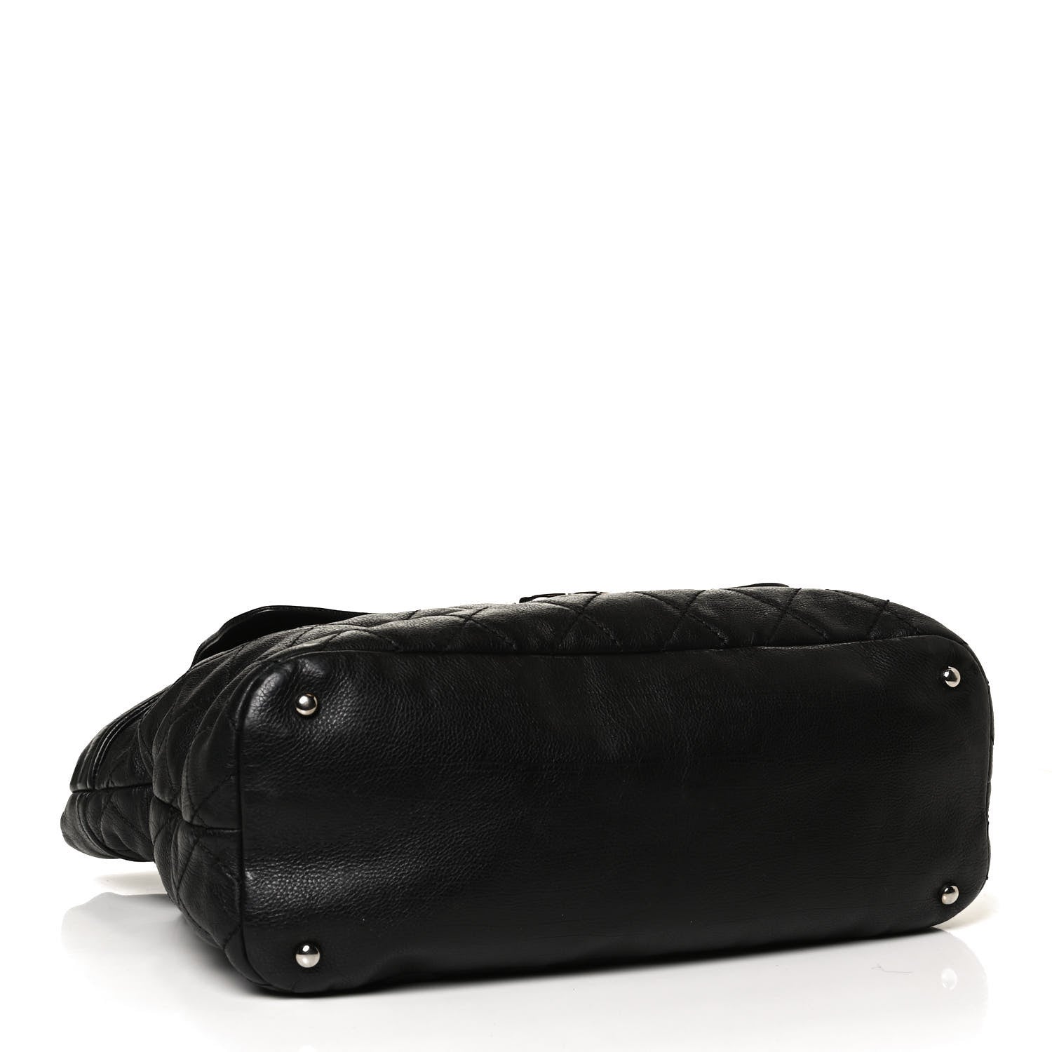 Chanel Calfskin Large Front Flap Tote Black 4 of 11