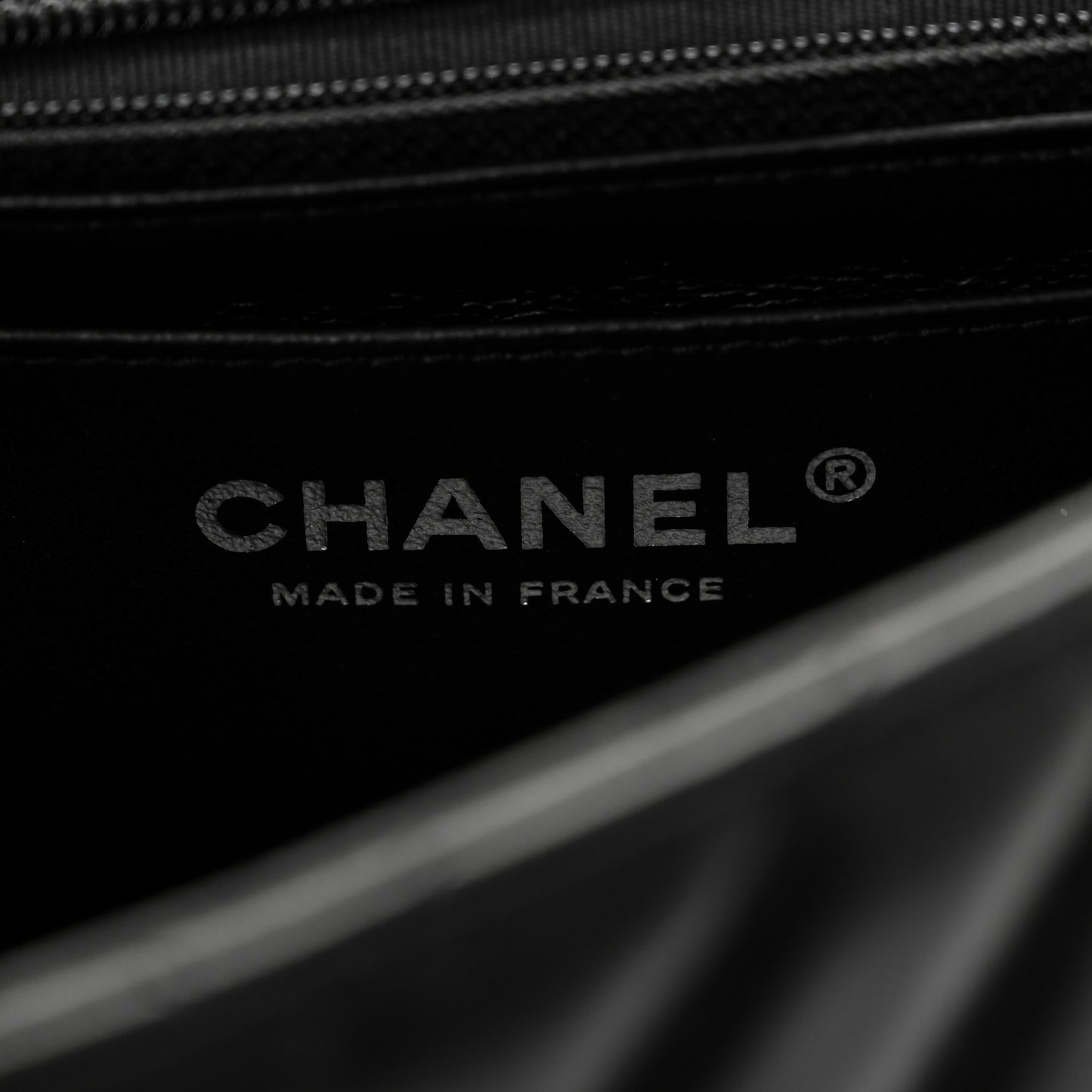Lambskin Chevron Quilted Mini Rectangular Flap So Black