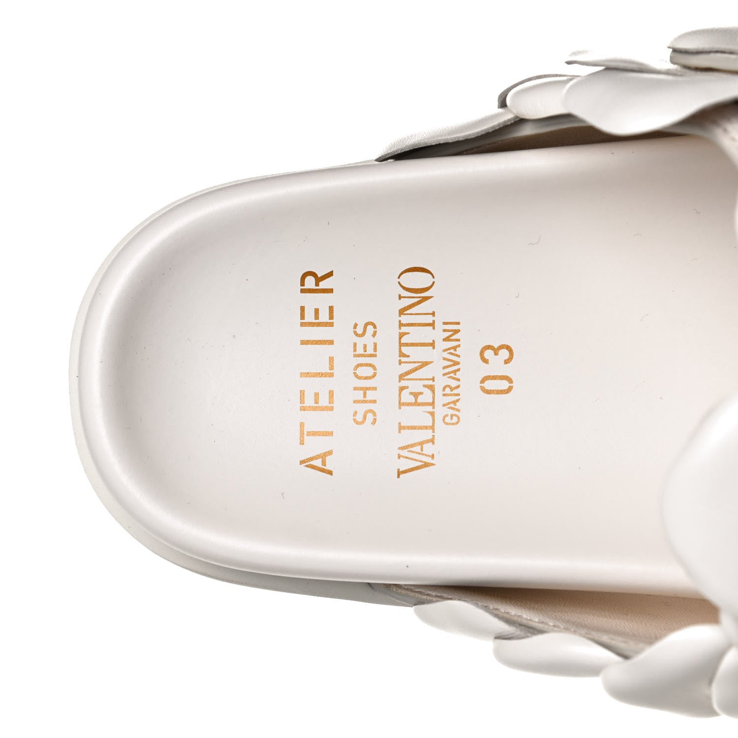 Valentino Garavani Kidskin Atelier 03 Rose Edition Double Buckle Slide Sandals 37 Avorio 9 of 11
