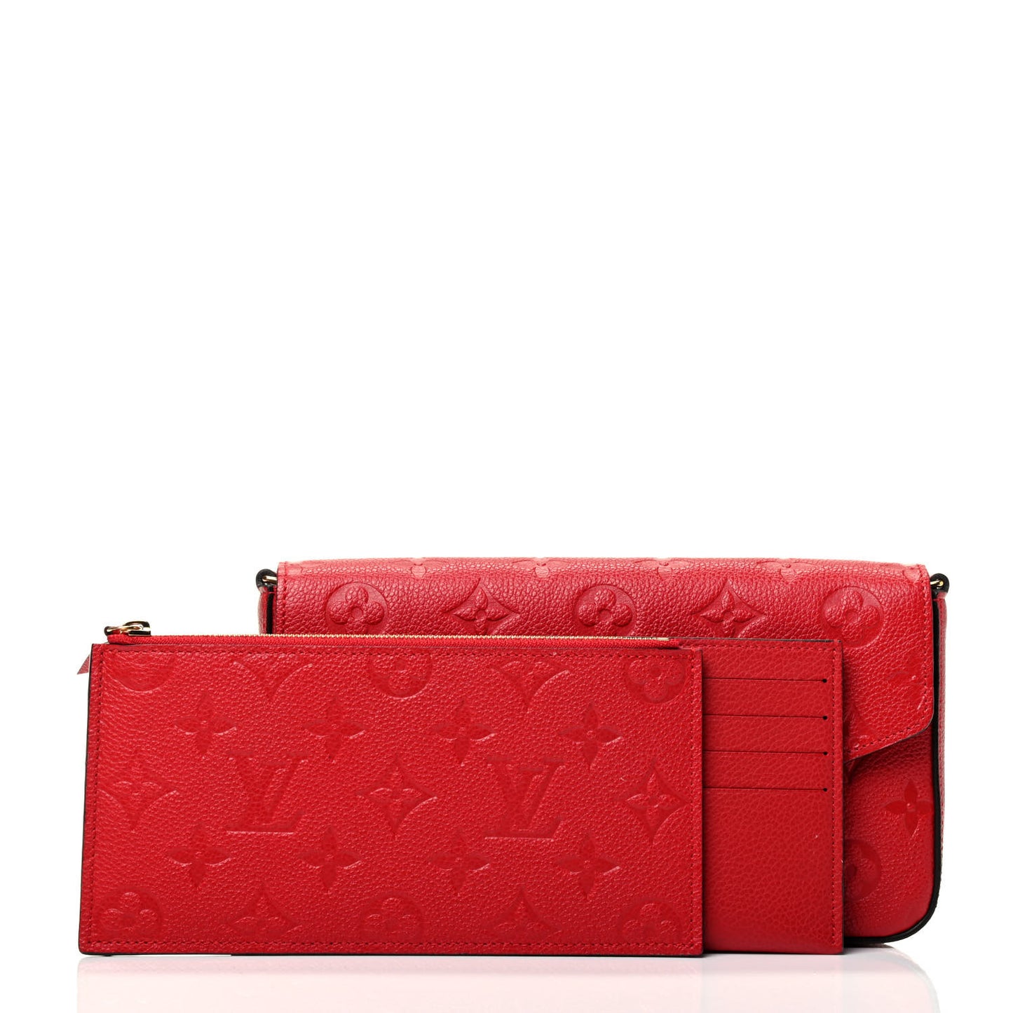 Empreinte Pochette Felicie Chain Wallet Scarlet