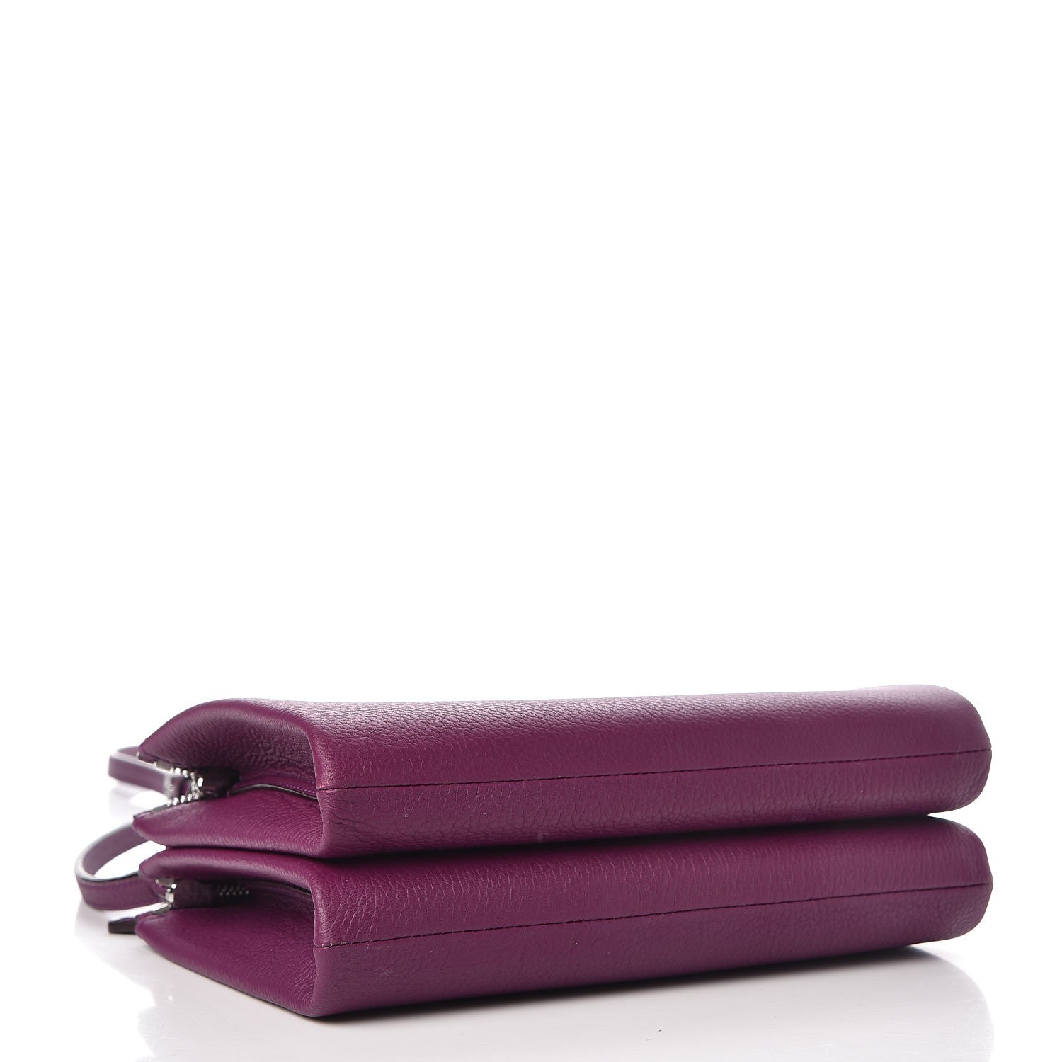 MCM Grained Calfskin Milla Double Crossbody Bag Purple 4 of 12