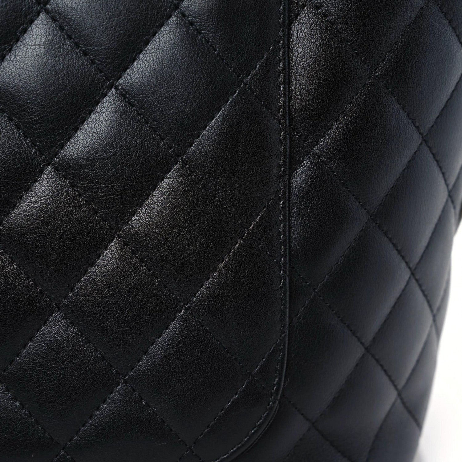 Chanel Calfskin Quilted Large Cambon Tote Black White 18 of 21