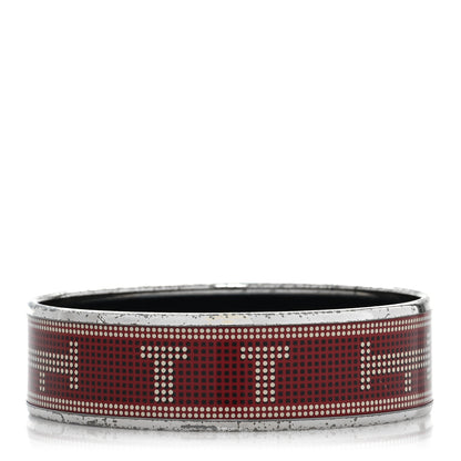 Hermes Enamel Printed Wide Recherche H Bracelet 70 1 of 5
