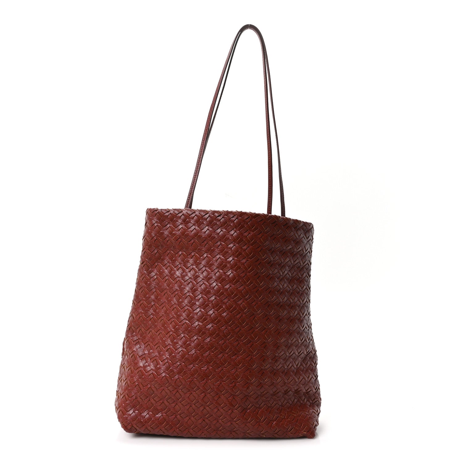 The Row Calfskin Lilou Woven Bag Pecan 1 of 9