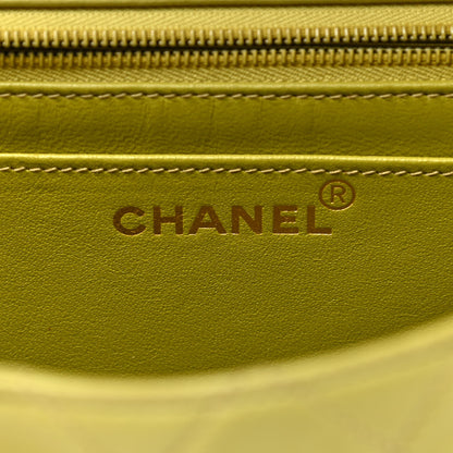 Chanel Lambskin Quilted Flap Clutch Light Green 6 of 15