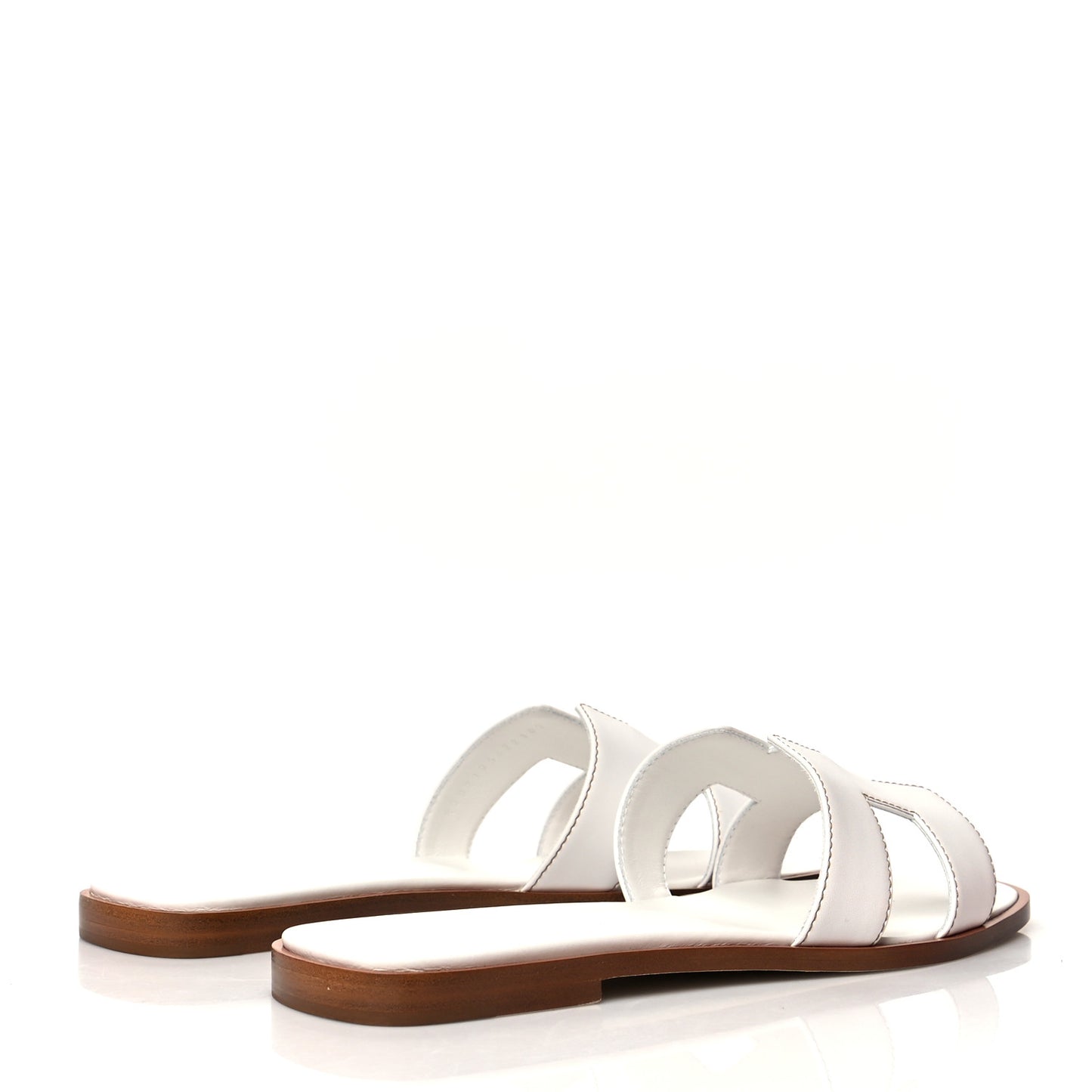 Box Calfskin Oran Sandals 40 White