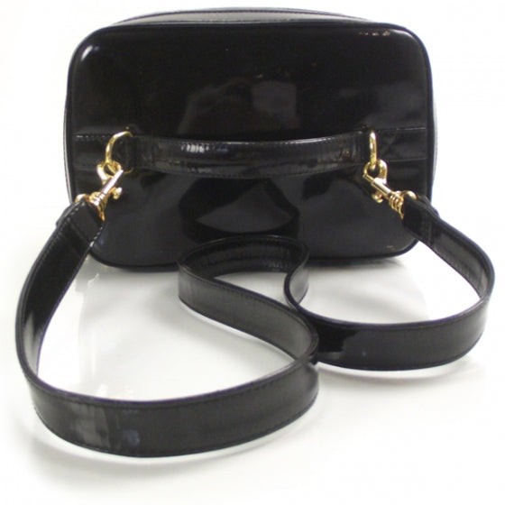 Chanel Patent Vanity Cosmetic Case Black 6 of 11