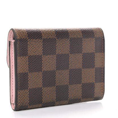 Louis Vuitton Damier Ebene Rosalie Coin Purse Rose Ballerine 2 of 5