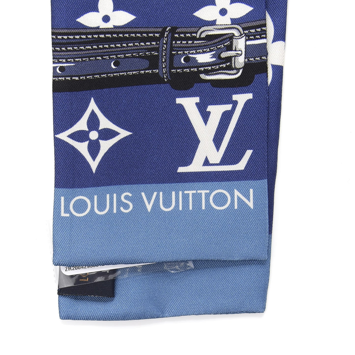 Silk Monogram Escale Confidential Bandeau Blue