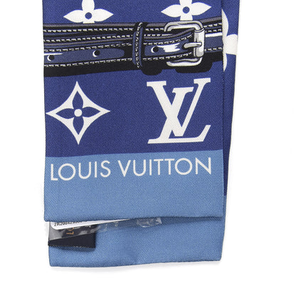 Louis Vuitton Silk Monogram Escale Confidential Bandeau Blue 3 of 4