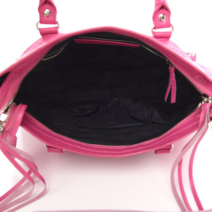 Balenciaga Agneau Classic Silver Hardware S City Rose Flamingo 5 of 11