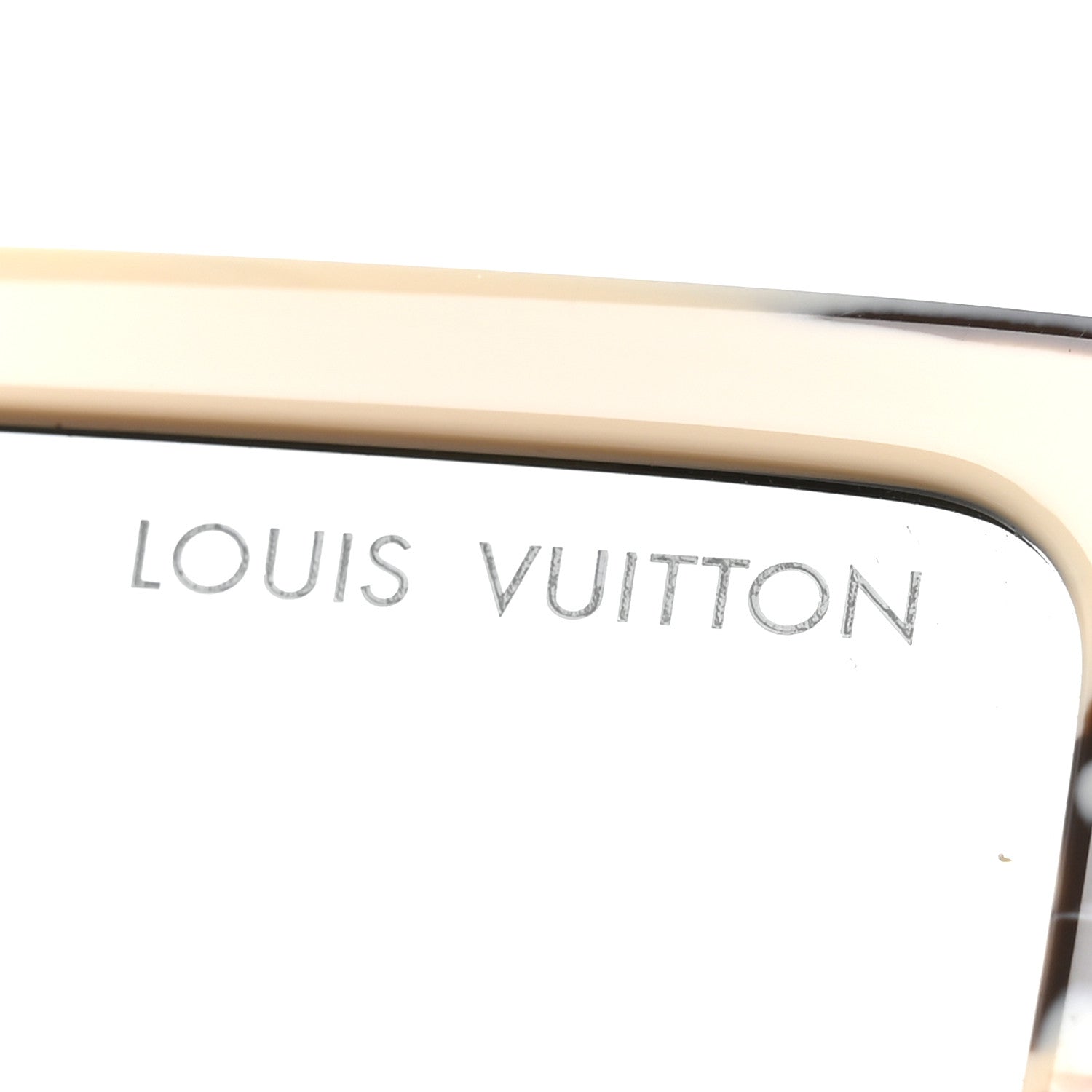 Louis Vuitton Acetate Swarovski Crystal Zebra Cyclone Sunglasses Z1643E Ivory 8 of 8