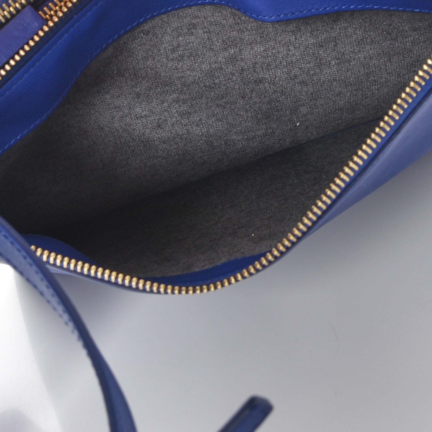 Celine Lambskin Large Trio Crossbody Bag Indigo 5 of 11