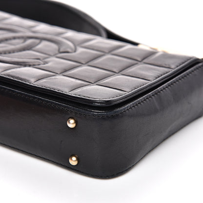 Chanel Lambskin Quilted CC Chocolate Bar Flap Black 9 of 16