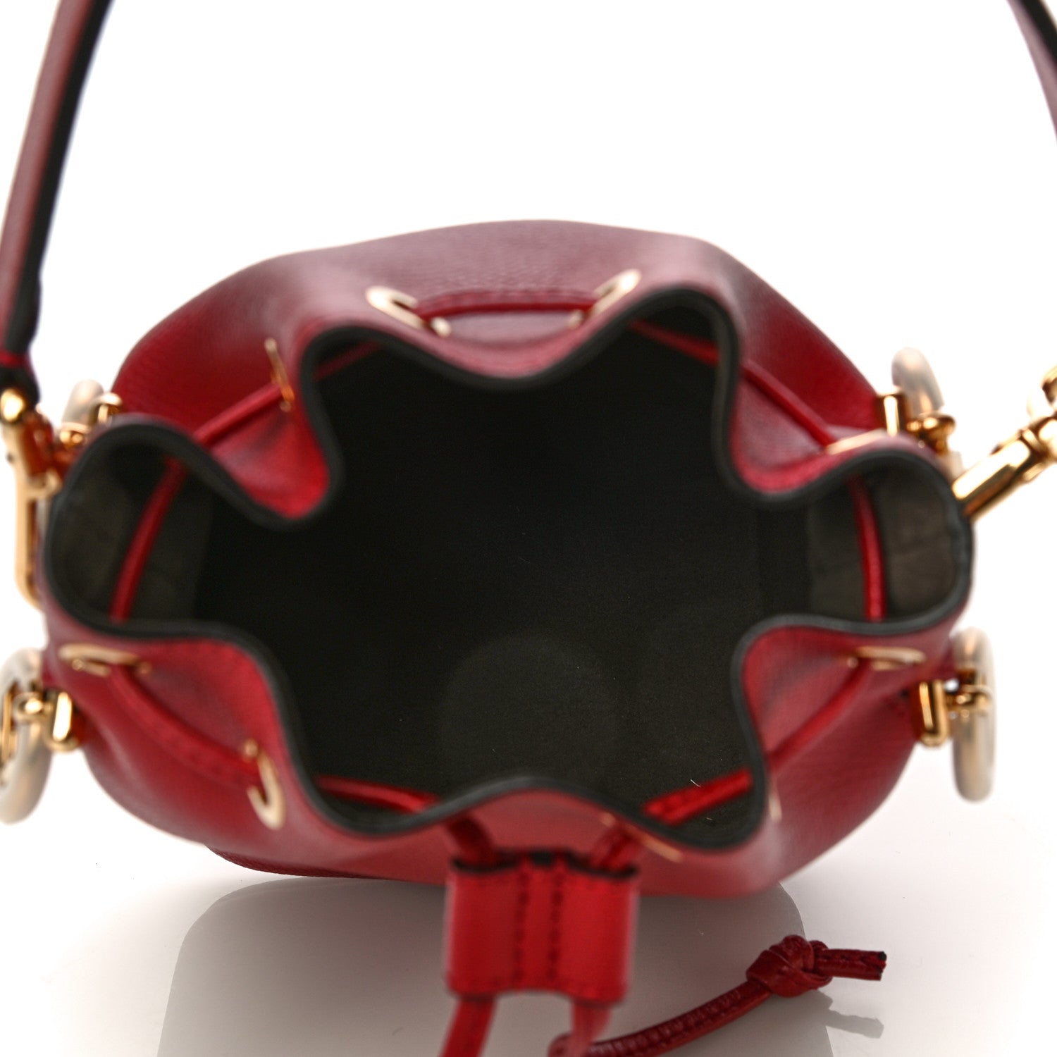 Fendi Vitello Cruise F is Fendi Mini Mon Tresor Bucket Bag Fragola 4 of 15