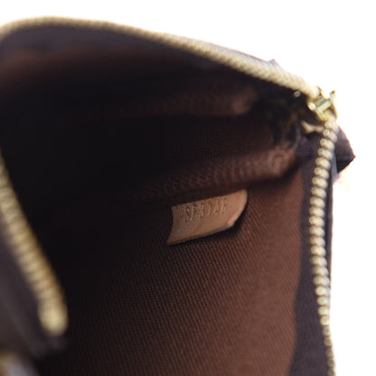 Louis Vuitton Monogram 2016 Christmas Animation Mini Pochette Accessories Rose Ballerine 6 of 9