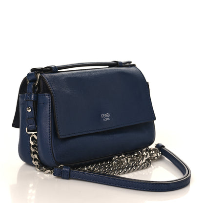 Fendi Vitello Dolce Studded Micro Double Baguette Blueberry Multicolor 3 of 8