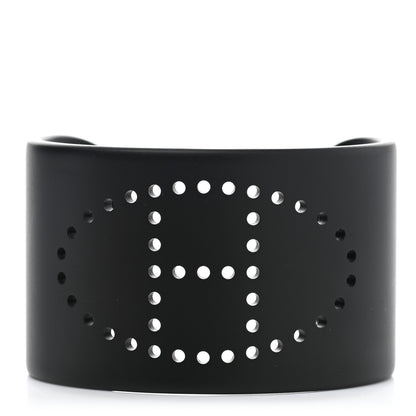 Hermes Aluminium Evelyne Sunset Cuff Bracelet T3 Black 1 of 5