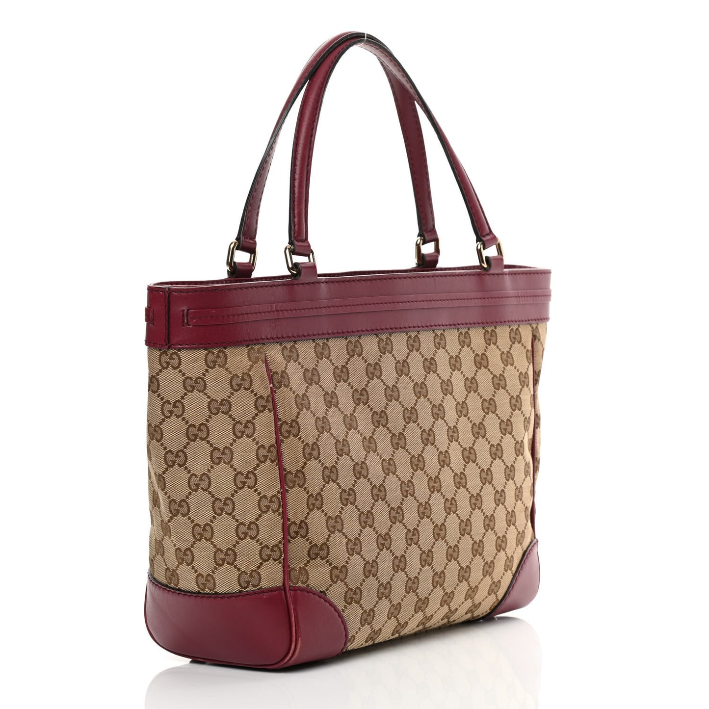 Monogram Web Medium Mayfair Tote Cherry