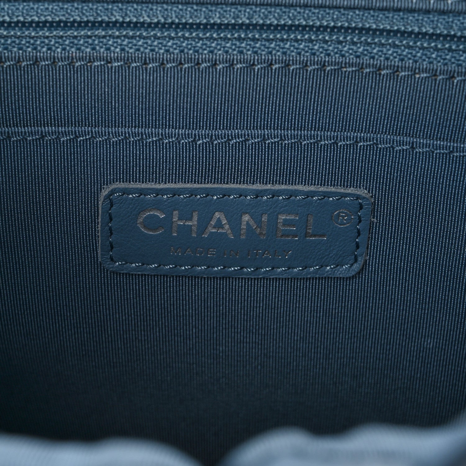 Chanel Calfskin Chevron Quilted Small Urban Spirit Backpack Blue 6 of 10
