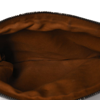 MCM Visetos Liz Shopper Tote Pouch Black 4 of 9