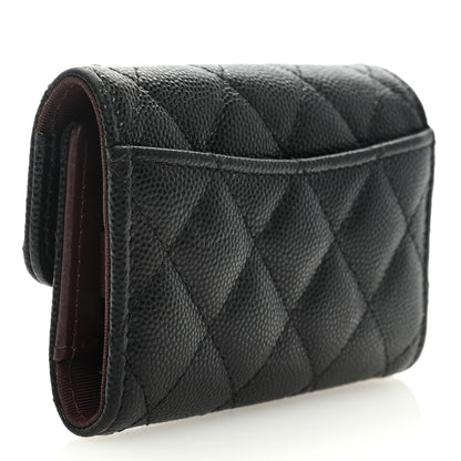 Chanel Caviar Quilted Classic 4 Key Holder Wallet Black 3 of 6