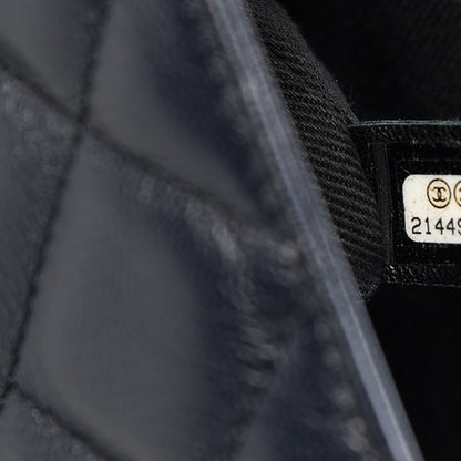 Chanel Goatskin Quilted Large City Rock Flap Navy 7 of 11