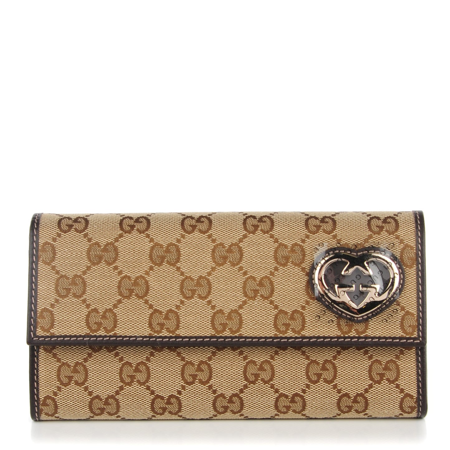 Monogram Lovely Heart Continental Wallet Brown