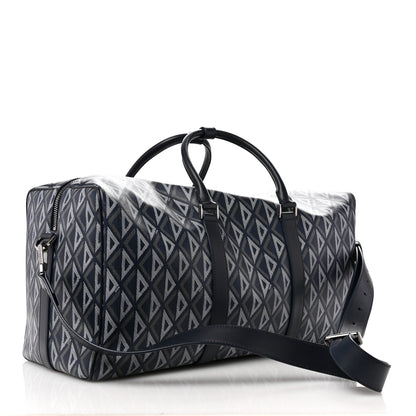 Christian Dior Coated Canvas CD Diamond Lingot 50 Bag Navy 2 of 9