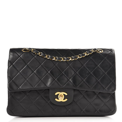 Chanel Lambskin Quilted Medium Double Flap Black 1 of 12