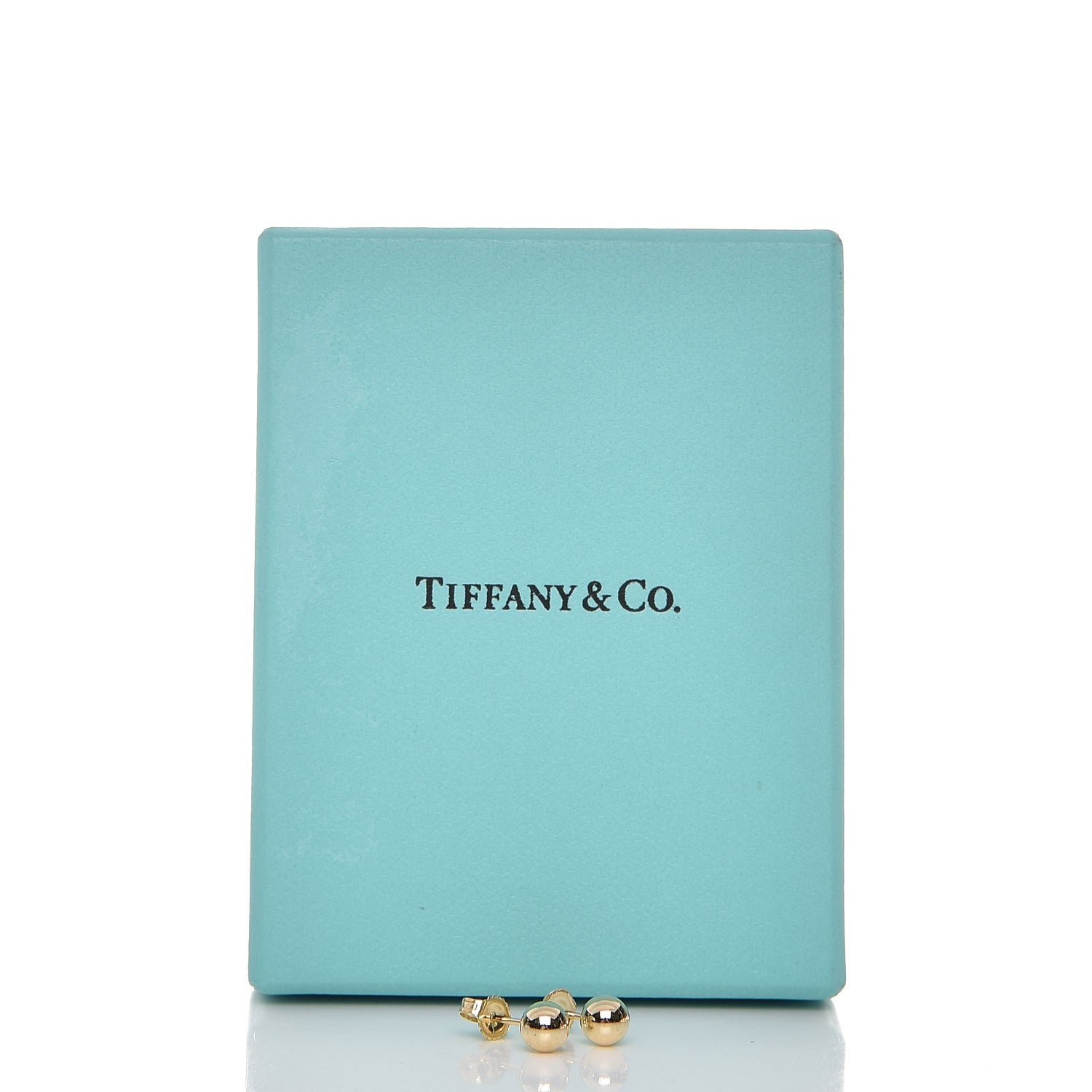 Tiffany 18K Yellow Gold 8mm HardWear Ball Earrings 4 of 4