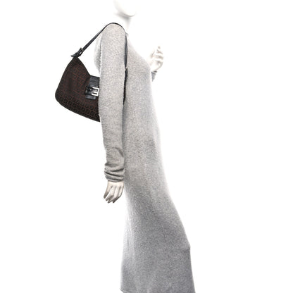 Fendi Zucchino Vitello Hobo Black Moro 2 of 9