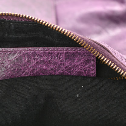 Balenciaga Agneau Classic Hardware Day Hobo Raisin 6 of 12