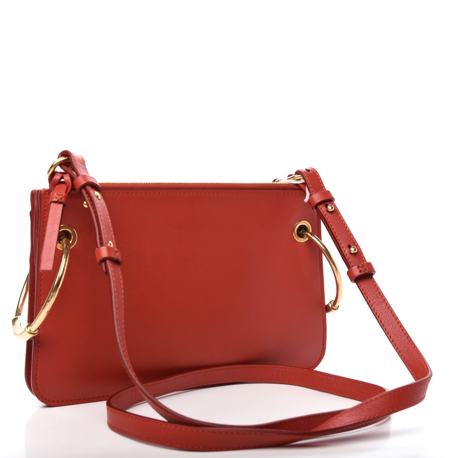 Chloe Calfskin Suede Mini Roy Bag Earthy Red 3 of 9