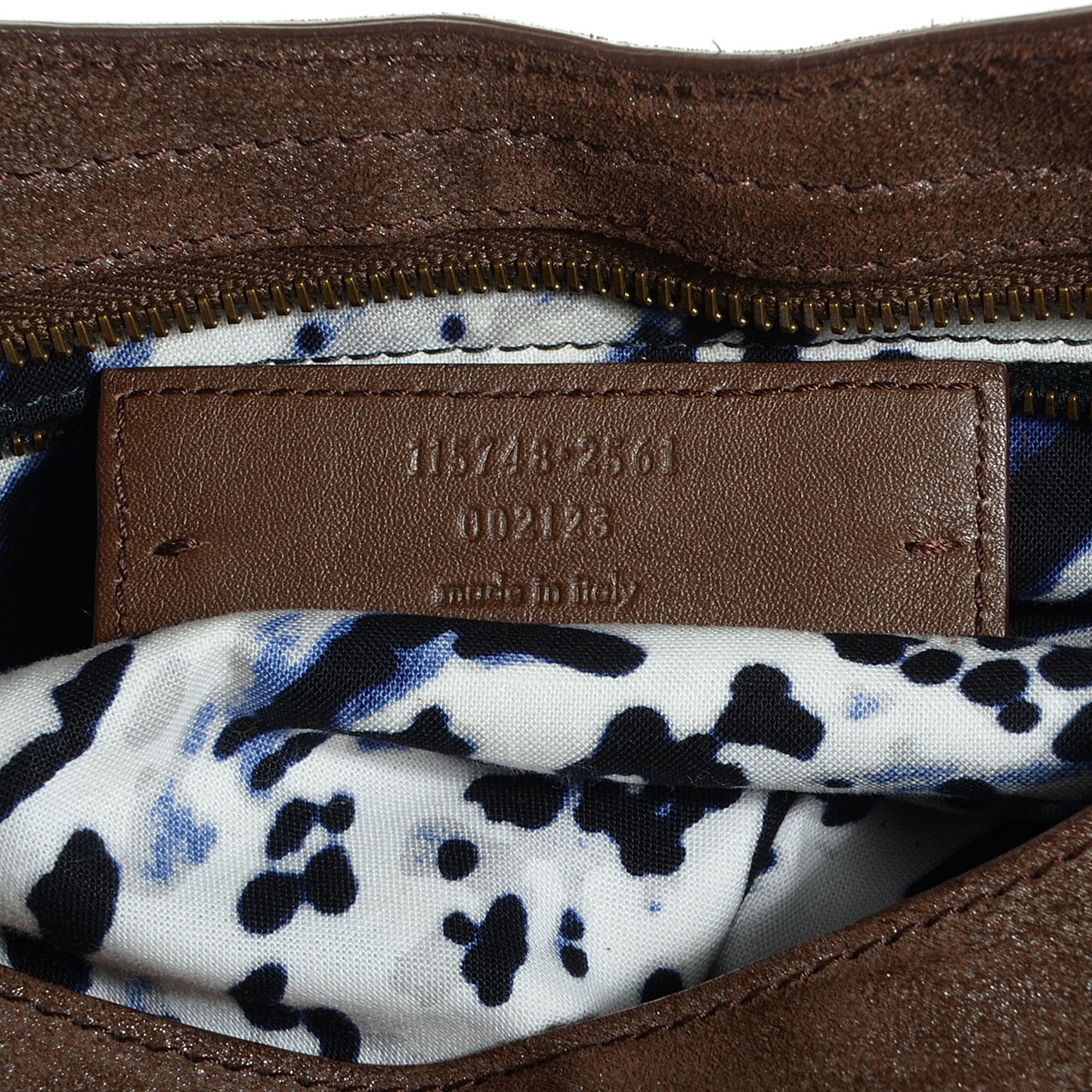 Metallic Craquele Calfskin Classic Hardware City Bronze
