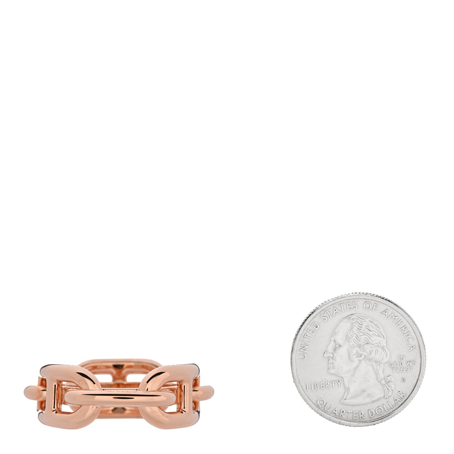 Plated Brass Regate Scarf Ring Plaqué Or Rose