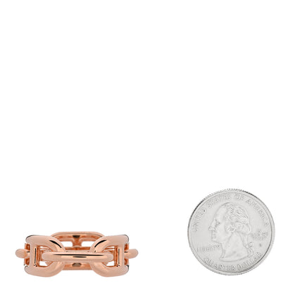Hermes Plated Brass Regate Scarf Ring Plaqué Or Rose 2 of 6