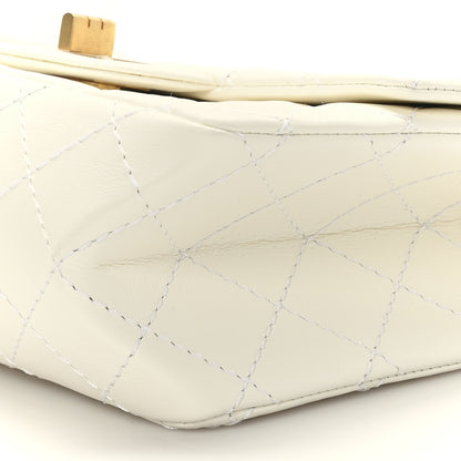 Chanel Aged Calfskin Quilted 2.55 Reissue Mini Flap White 9 of 9